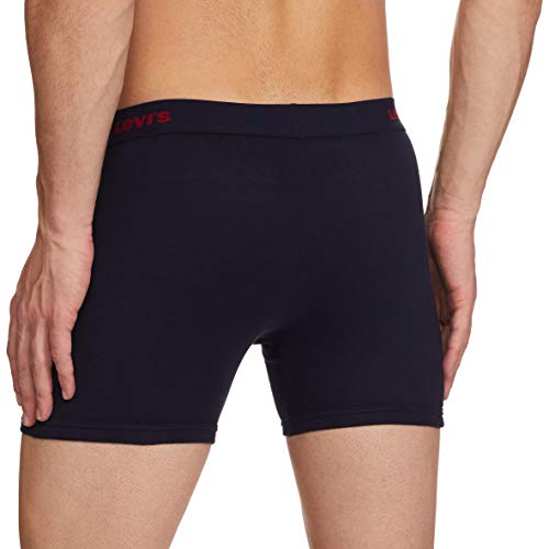 Image of Levi's 001 Classic Boxer Brief for Men | 100% Pure Cotton | Solid | Mid-Rise Men's Underwear | Anti-Roll Waistband | Durable Comfort with Extra Supportive Gusset | Functional Fly | Pack of 2