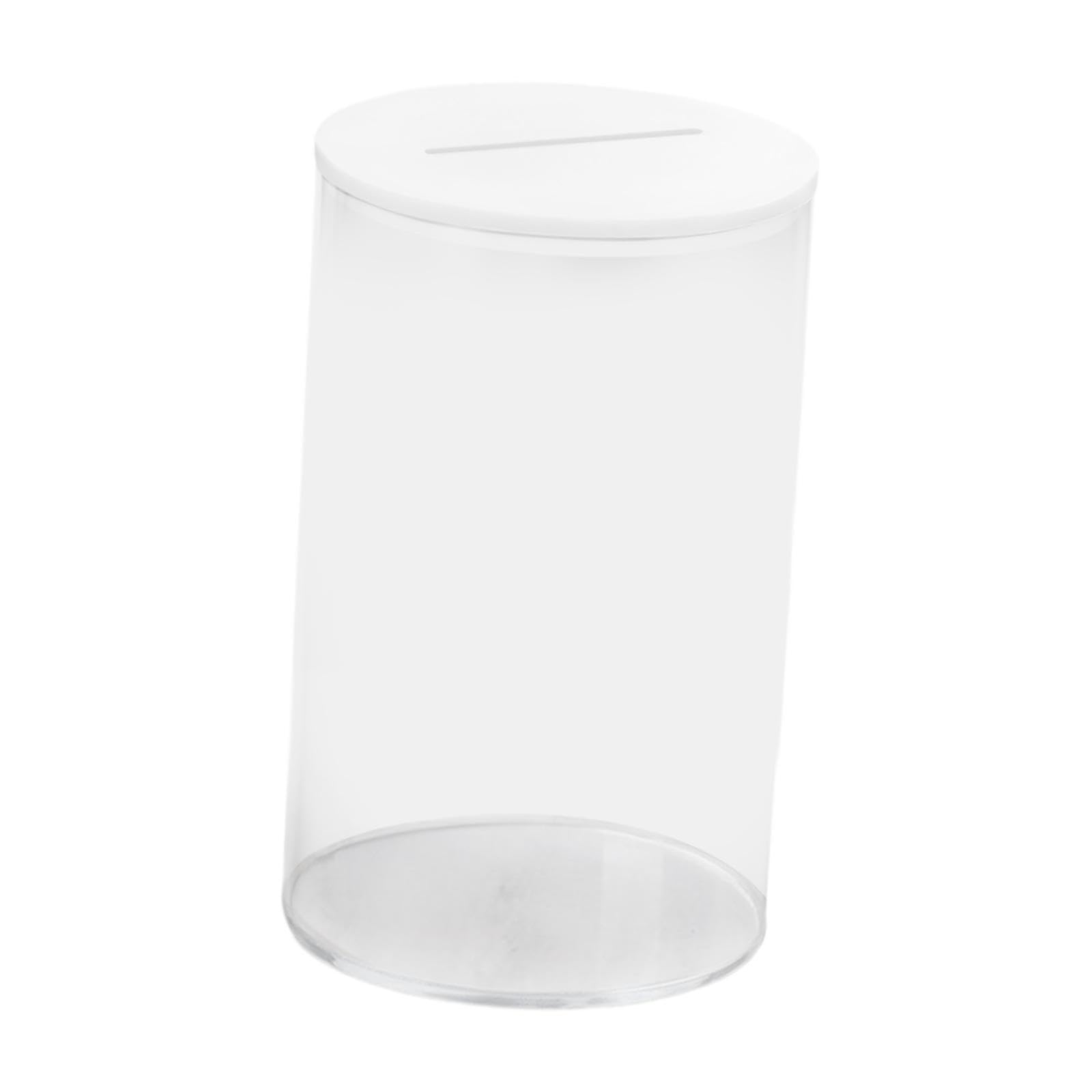 Puxzyax White Acrylic Money Saving Box Encourages Financial Responsibility While Offering Elegant Way To Decorate Living Spaces Effectively Saving Money Boxes, S