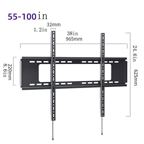 Support TV universel fixe pour grand écran de 55 à 100 pouces ULT - 3