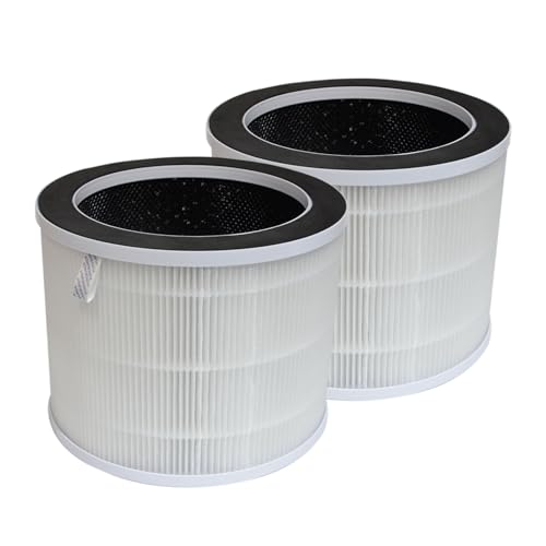 PUREBURG Replacement True HEPA Filters Compatible with Avalla R-2200 Air Purifiers,H13 3-Stage Filtration Activated carbon,2-Pack