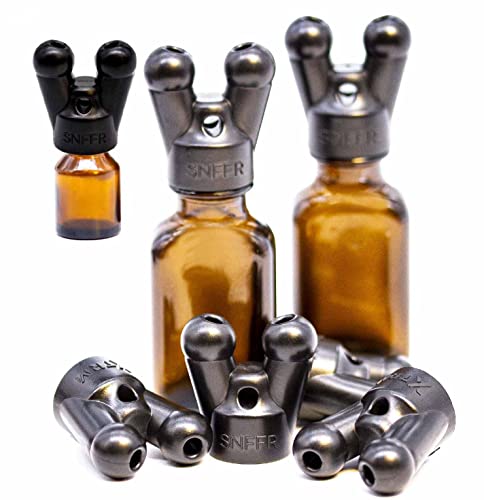Botellas de ámbar XTRM SNFFR juego de recipientes negros con aroma sensacional doble