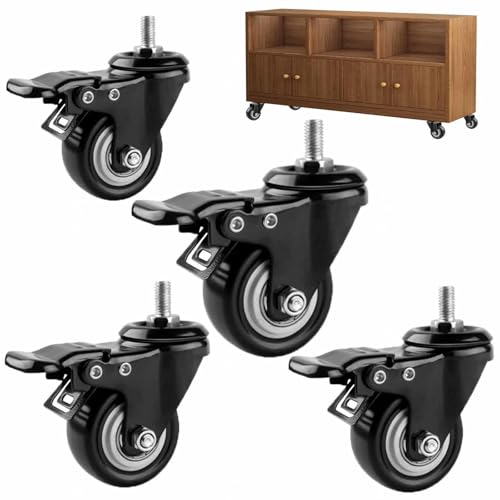 4�Ƌ�p��]�ցA�l�W�t���S���L���X�^�[�A�u���[�L�t���É��Ƌ�L���X�^�[�A��ԁE�֎q�p�����ցA�u���b�N,4Brakes-50mm/M8x25mm