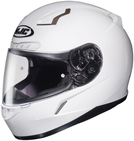 HJC Solid Men's CL-17 Full Face Motorcycle Helmet - White/Large