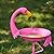 SMQLJXC 12.6" W*39.4" H Flamingo Bird Baths for Outdoor, Metal Bird Bath Bowl, Bird Feeder or Drinker Plate with Metal Stake, Home Garden Lawn Yard Decor