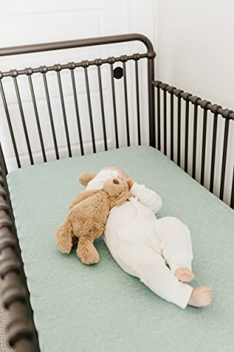 Image of Emerson Copper Pearl Premium Knit Crib Sheets - Breathable and Soft, Fitted for Standard Mattresses, Perfect for Baby Registry or Shower Gift