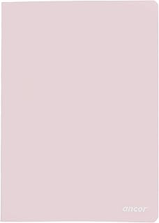 دفتر تمارين اليجانت فاخر مقاس A4، 80 ورقة، 70 جم لكل متر مربع، مسطرة انجليزية من انكور، لون بينك باستيل