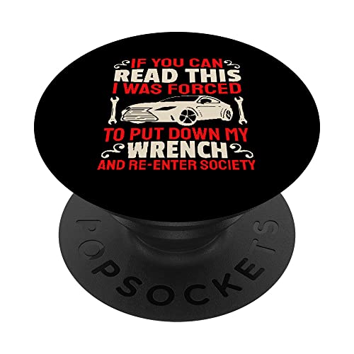 Car Mechanic Wrench - Car Automobile Guy Auto Mechanic PopSockets Swappable PopGrip