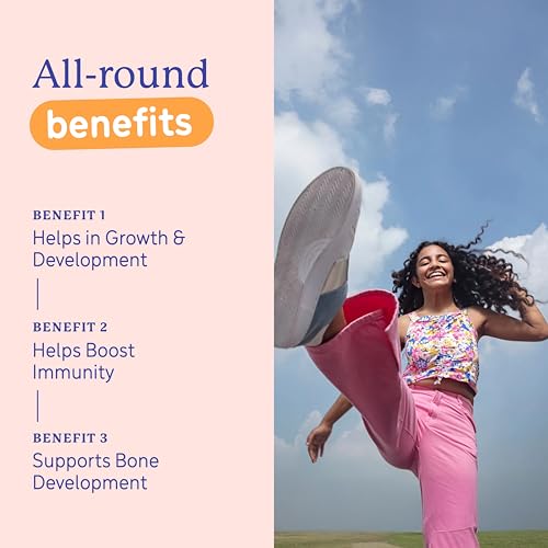 Gritzo SuperMilk Growth+ (Formerly Height+) (13+y Girls), 13g Protein Powder (Double Chocolate, 400g) | Zero Refined Sugar, 20 Vitamins & Minerals