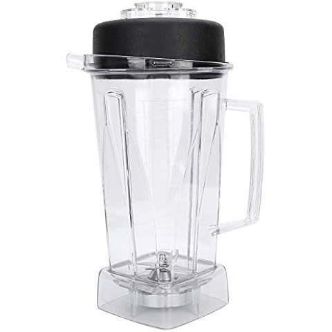 Klarer BehäLter für Vitamix - 64Oz/2L Elektrischer Entsafter-BehäLter Blending Cup Starter Kit Mixer Ersatzbecher ZubehöRteil Cover