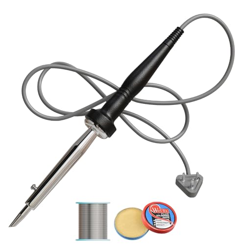 Image of 125W 220-230V Heat Pencil Tip Soldering Iron Kit with attachable element and Long PVC wire, Fast heating leak, and Surge Proof (Pack of 3)