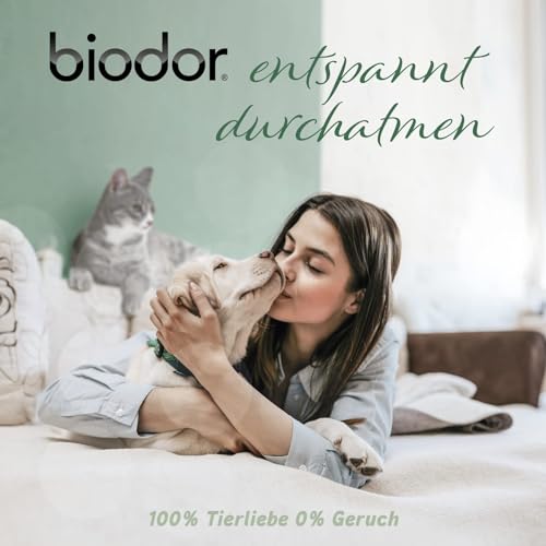 Biodor Animal Konzentrat 1L - Geruchsneutralisierer, Geruchsentferner & Reiniger für die Tierumgebung - Enzymreiniger Urin, Kot & anderen strengen Gerüchen - Hundeurin, Katzenurin Geruchsentferner