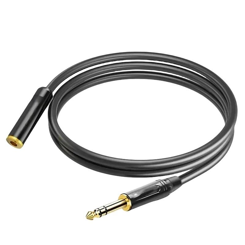Ja-ck - Adaptador extensor de auriculares de 6,35 mm a 3,5 mm, cable de extensión de audio estéreo hembra de 1/4 a 3,5 mm (6,35 TRS a 3,5 F, 300 cm)