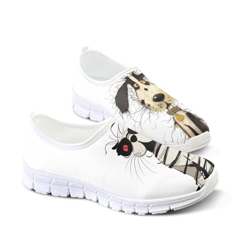 Image of Jeiento Cute Dog Women's Casual Slip On Shoes Loafers Sneakers for Women