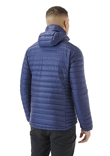 Image of Rab Men's Microlight Alpine 700-Fill Down Hooded Puffer Jacket for Hiking & Skiing