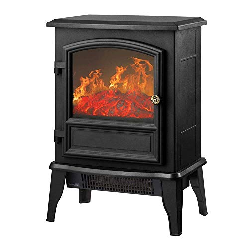 Elektrischer Kamin An der Wand montierter elektrischer Kaminofenheizung -Kamin 2000 W Holzofen Elektroherd Elektrischer Kaminofen mit