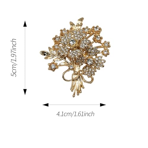 Image of Pretty Elegant Brooch Pin for Women,Flower Brooch Pin Broches for Women's Clothes