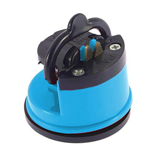 Valensha Manual Kitchen Knife Sharpening Tool Knife Sharpener Scissors Grinder Non-slip Suction Chef Kitchen Sharpening Tool Blue
