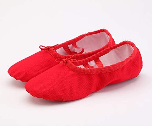 red canvas flats