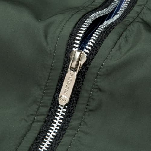 Image of QLZ Men's Bomber Jackets Varsity Flight Jacket For Men Casual Windbreaker Windproof Track Warm Puffer Coat（Spring /Fall /Winter）