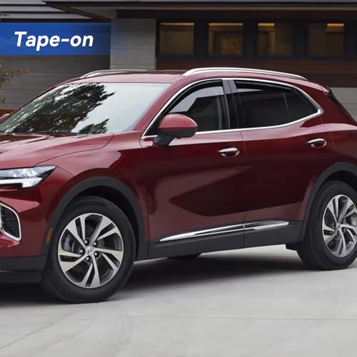 Image of Window Visors Rain Guards for 2021 2022 2023 Buick Envision, Out-Channel Window Vent Wind Deflectors Visors Shades for 21 22 23 Buick Envision