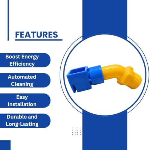 Image of Solar Panel Cleaning Kit Sprinkler System 18-Piece with 1 /2-Inch PVC Nozzles, Tee Connectors & L-Type Clamps for Rooftop Panels