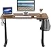 SHW 48-Inch Electric Height Adjustable Standing Desk with Drawer, Memory Preset and Cable Management Tray, Walnut