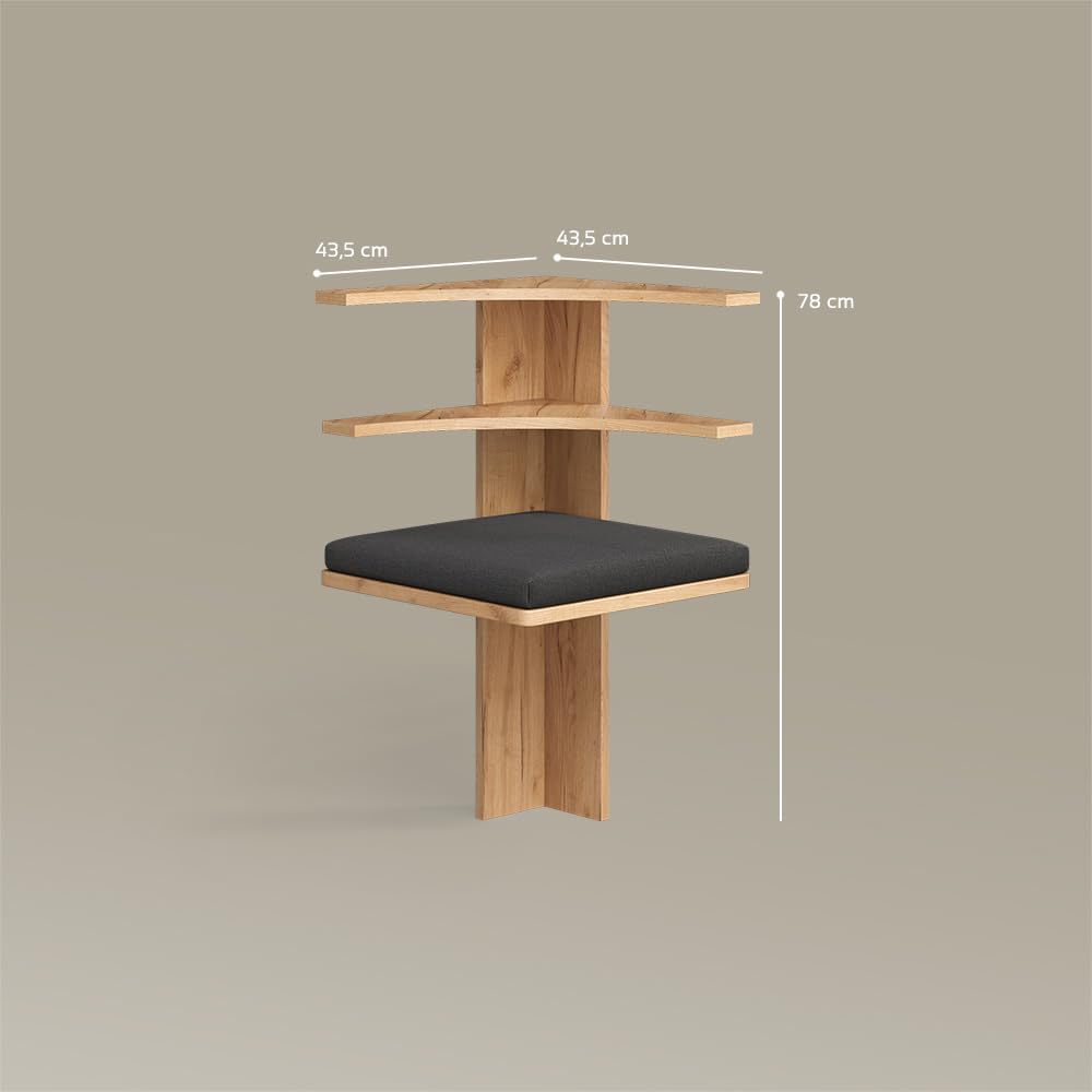 Livinity Esszimmer-Eckbank Tiberio, Sandeiche, 43.5 x 43.5 cm