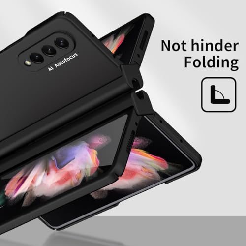 Funda para Samsung Galaxy Z Fold 3 con soporte S Pen y protector de pantalla 2