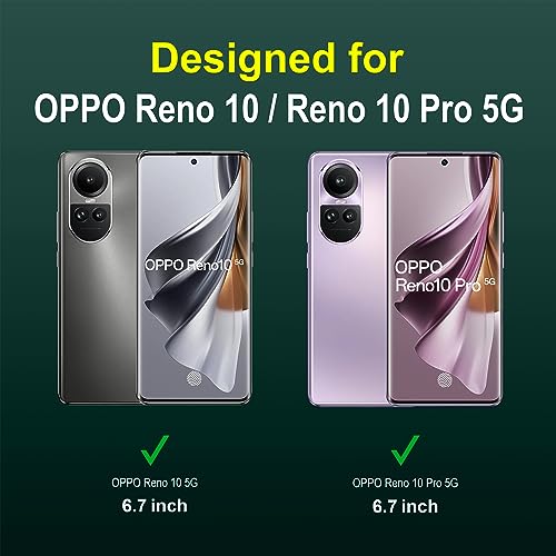 Image of amazon basics Back Case Cover for Oppo Reno 10 5G (Silicone Dark Green)