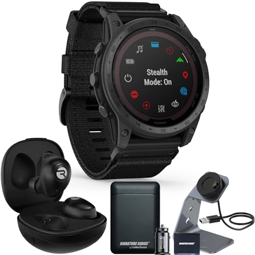 Garmin tactix 7, Pro Ballistics Edition Watch with Raycon Fitness Earbuds and Signature Power Bundle