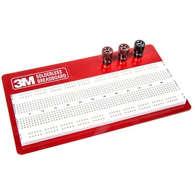 922309, Breadboard Assembly, Solderless, Red, 177.8 x 101.6 x 24.13mm