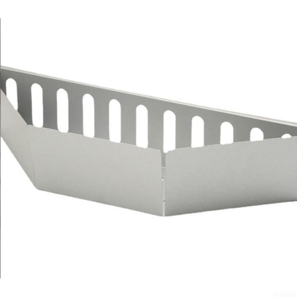 2 cestas de carbón para parrilla, accesorio galvanizado para barbacoa, cesta para parrilla de carbón, bandeja de carbón para parrilla al aire libre, 38,5 x 11 x 7,5 cm