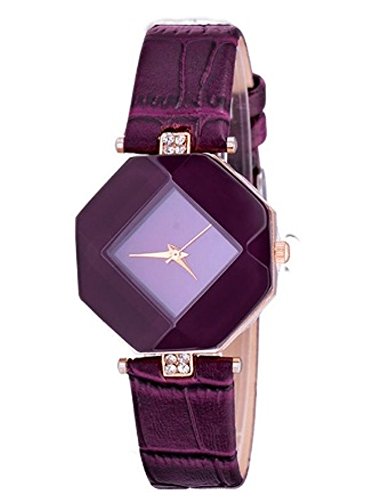 ITHANO Diamond Cut Glass Purple Strap Analogue Purple Dial Womens Wrist Watch - ITDCPUR01 (B07B4DYX6T) Amazon Price History, Amazon Price Tracker