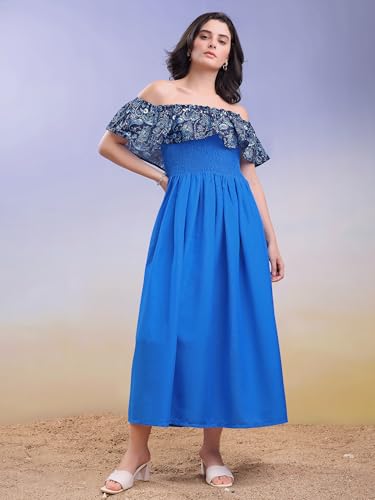 Image of PURVAJA Women's Cotton Dress(Floe-231-235)