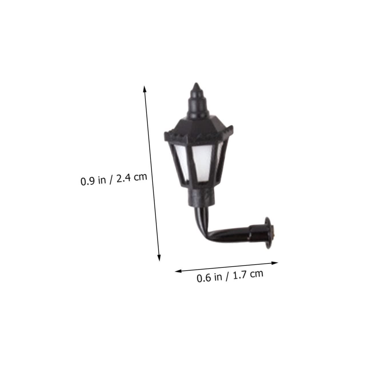 Toddmomy 10pcs Miniature Wall Lamps Luminous DIY Accessories for Miniature Scene Building Warm Light Scale for Model Houses and Sand Table Decor