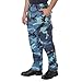 Rothco Tactical BDU Pants – Rugged Cargo Outdoor Hiking EDC Work Uniform, Sky Blue Camo, XL