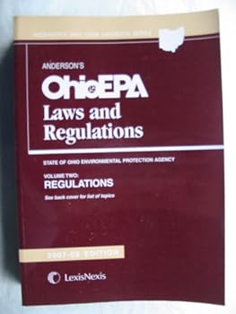 Paperback Anderson's OhioEPA Laws and Regulations Book