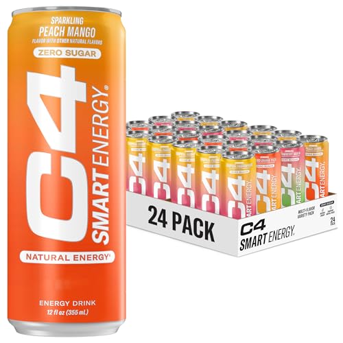 C4 Smart Energy Drinks Variety Pack, Sugar Free | Performance Fuel | Nootropic Brain Booster |...