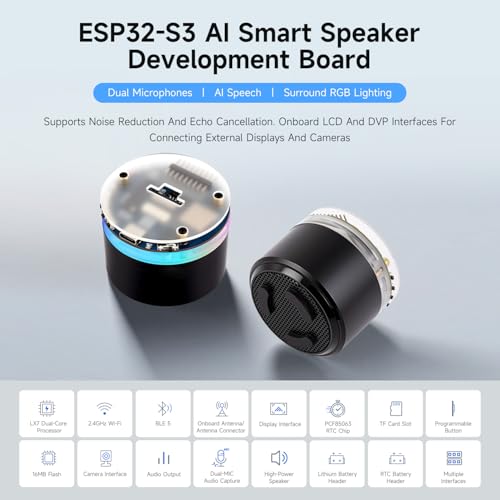 Waveshare ESP32-S3 AI Smart Speaker Board