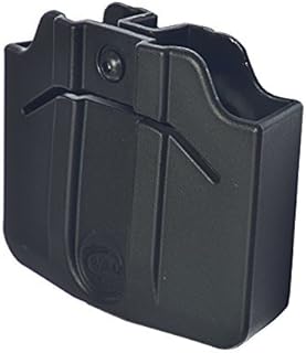Orpaz Pistol Mag Pouch, Magazine Holster for 0.40, 9mm Magazine Holder (Double Mag, Belt Loop, Double Stack Metal)