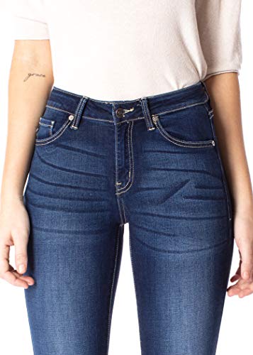 Kan Can Women's Mid Rise Skinny Jeans KC70854