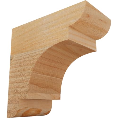 Ekena Millwork COR04X08X08NEB00RDF 4"W x 8"D x 8"H New Brighton Rough Sawn Corbel, Douglas Fir