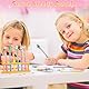 FEMBW Stifte Selber Machen Set Kinder, 16 Stifte Set mit 80+ Zubehör, Bastelset Kinder ab 6 Jahre, 3D Kreativ Basteln Kindergeburtstag für 5-12 Jahre Mädchen Junge