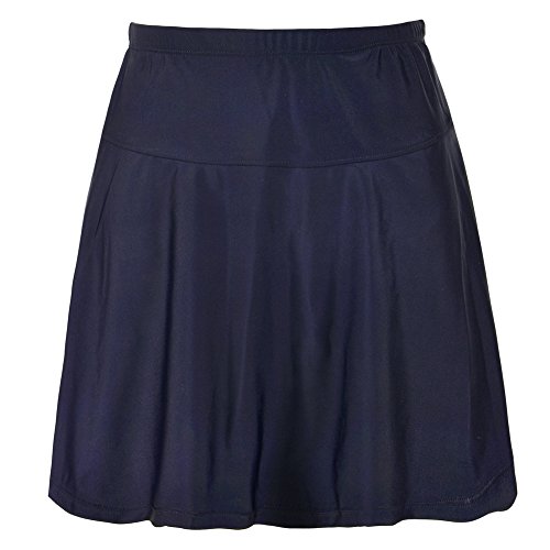 Hilor Women's High Waisted Swim Bottom Athletic Swimsuits Tankini Skirt with Panty Navy