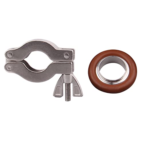 Image of DERNORD KF-16 Wing Nut Clamp Flange Quick Clamp Stainless Steel 304 with Centering O-Ring