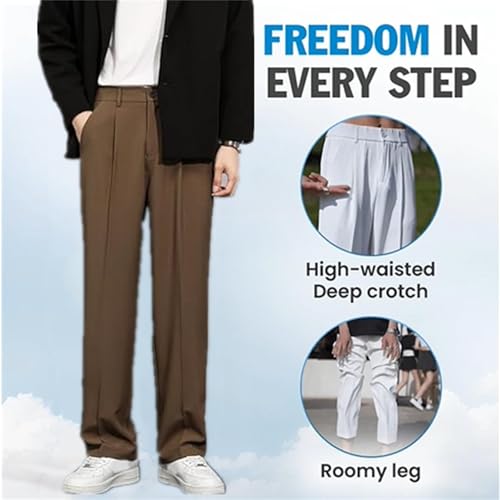 Fleurosta Stretch Waist Ice Silk Pants, Easemotions - Super Stretch Ice Silk Comfort Everyday Pants3