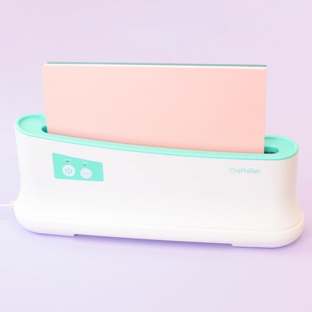 Craftelier - Macchina di rilegatura termica con 3 filetti di rilegatura a colori, per progetti di scrapbooking, diari fai da te, quaderni, documenti o album fotografici, capacità di 200 fogli