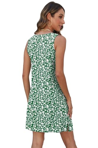 Image of BKRIVE Coverup Summer Dresses for Women 2026 Eyelet Casual Loose Sleeveless Sundresses Tank Dresses with Pockets