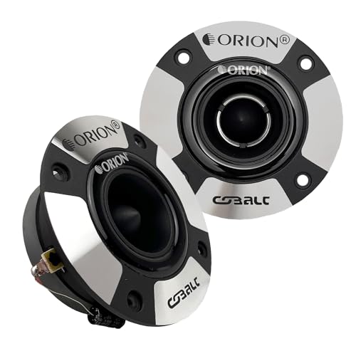 ORION Cobalt Series CTW125 3.9” Super Bullet Tweeter | Aluminum Diaphragm, 1” Voice Coil, 50W RMS, 200W Max, Built-in Crossover - Pro Car Audio Sound System Tweeter (Pair)