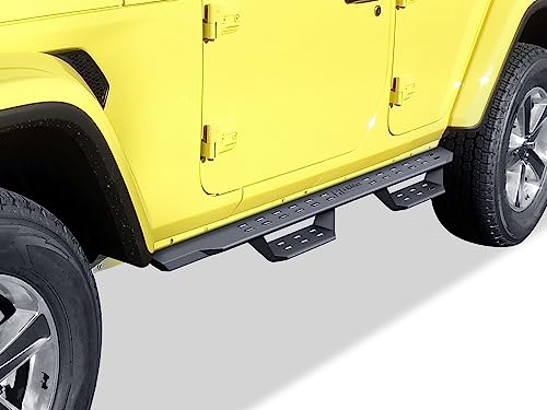 Estribos Tubulares APS Black Overland para Jeep Wrangler JL